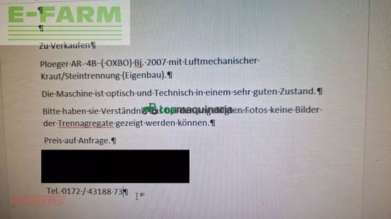 Cosechadora - arrancadora de patata - Ploeger - ar-4b