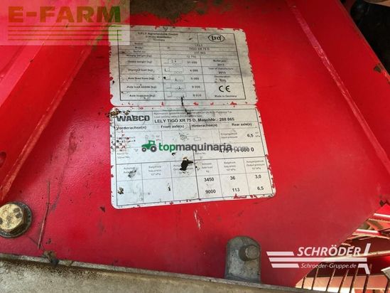 Cinta transportadora de forraje - Lely - tigo xr 75 d