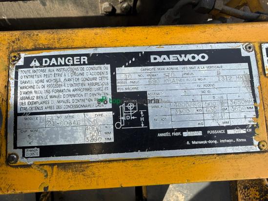 Carretilla diesel - Daewoo - d35s