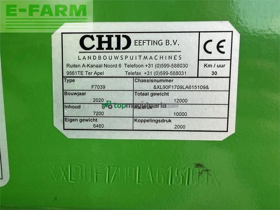 Atomizador - CHD - f7039 39m 7000l veldspuit