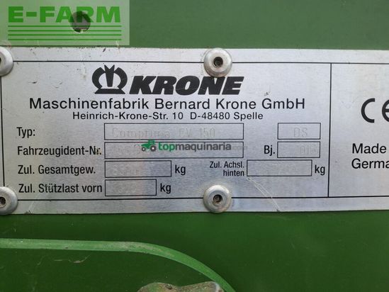 Empacadora gigant - Krone - comprima cv 150xc
