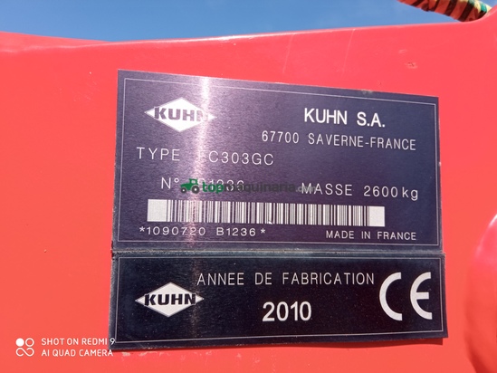 Segadora acondicionada - Kuhn - C303GC