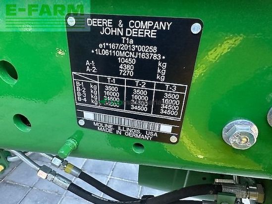 Tractor agrícola - John Deere - 6110 m **jahresendralley**