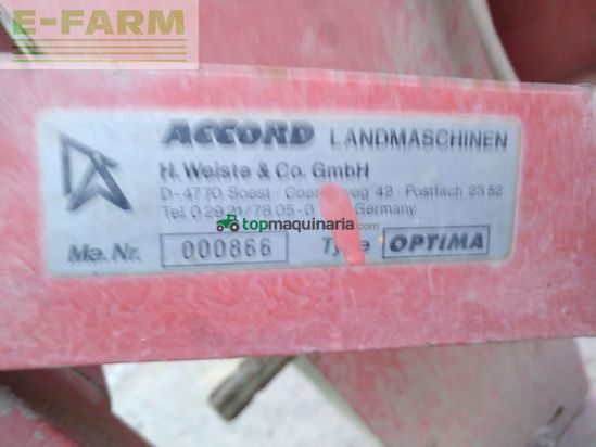 Sembradora - Accord - optima 8-reihig