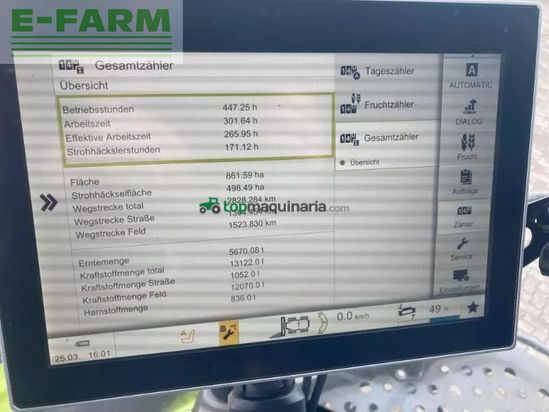 Cosechadora de Cereal - Claas - trion 660