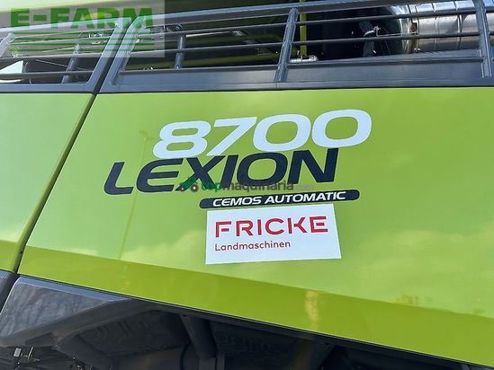 Cosechadora de Cereal - Claas - lexion 8700 tt vollausstattung