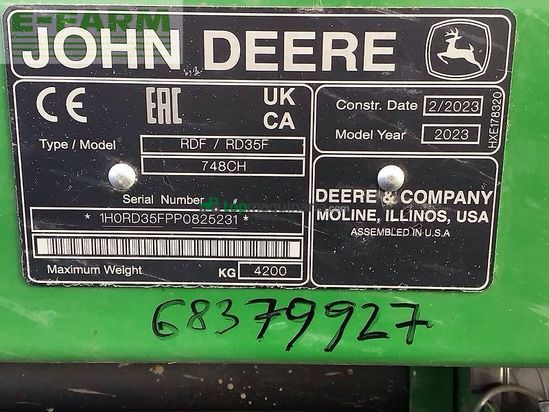 Cosechadora de Cereal - John Deere - s 780