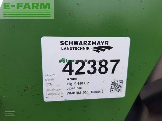 Cortacésped manual - Krone - big m 450 cv