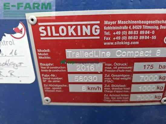 Remolqu esparcidor - Siloking - compact 8
