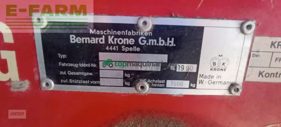 Remolqu agrícola - Krone - turbo 5000