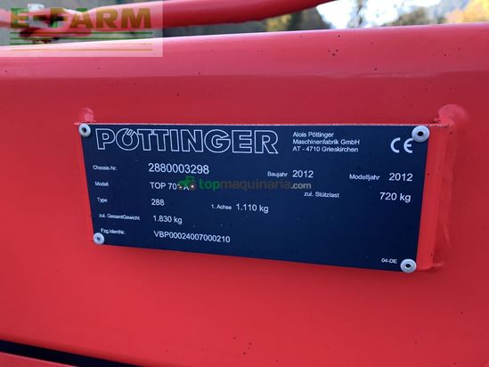 Henificador - Pöttinger - schwader eurotop 701 a