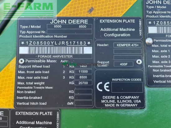Cosechadora de Cereal - John Deere - 8500