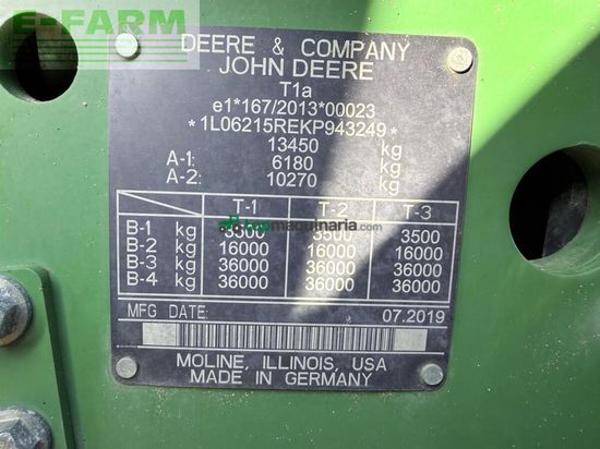 Tractor agrícola - John Deere - 6215r