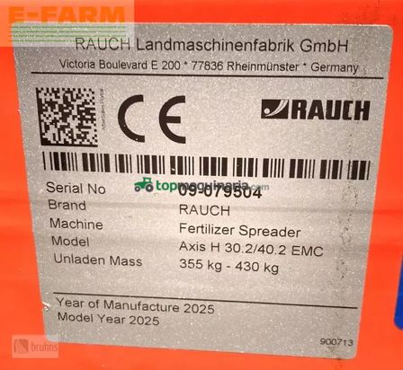 Esparcidor - Rauch - axis h 30.2 emc - varispread pro neu -bj. 2025