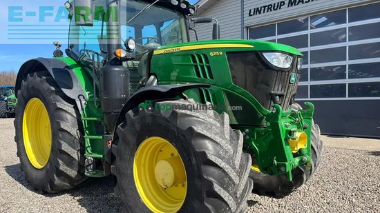 Tractor agrícola - John Deere - 6215r med frontlift og front pto på