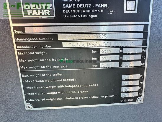 Tractor agrícola - Deutz-Fahr - agrotron m640