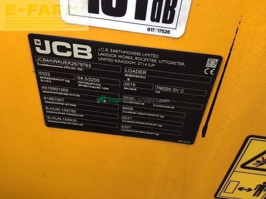 Minicargadora - JCB - tm 220