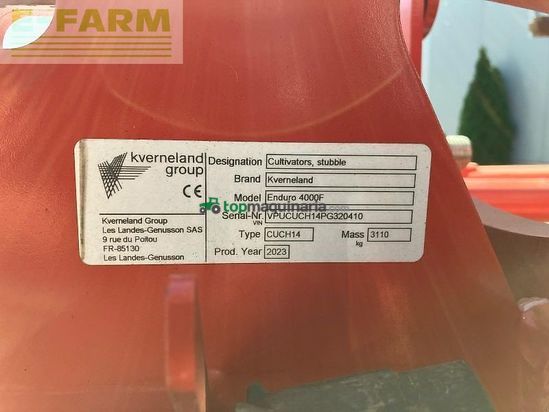 Cultivador - Kverneland - enduro 4000 f