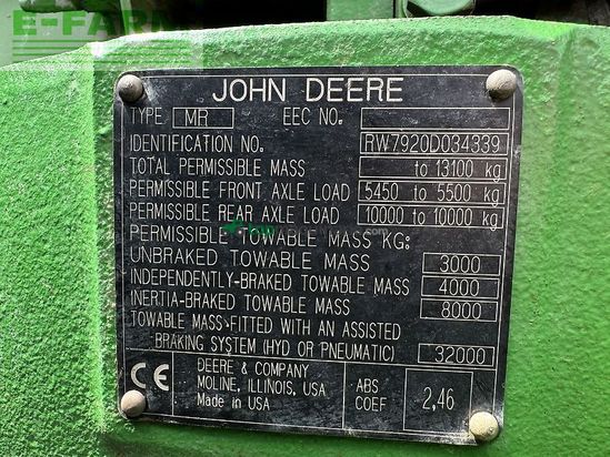 Tractor agrícola - John Deere - 7920
