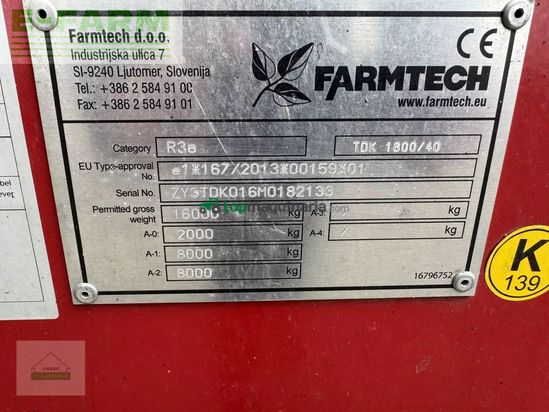 Volquet - Farmtech - tdk 1800