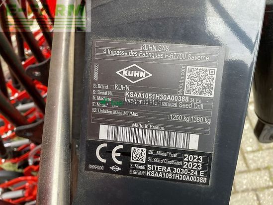 Sembradora - Kuhn - sitera 3030-24 e