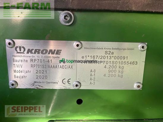 Empacadora gigant - Krone - comprima v 180 xc