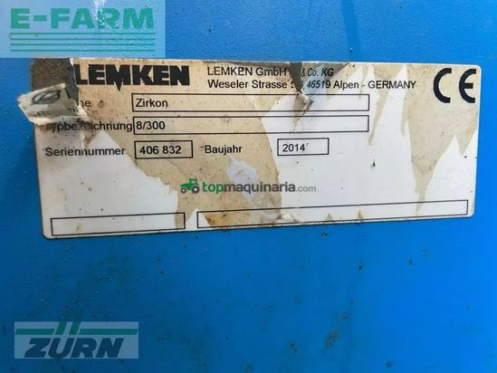 Combinado de siembra - Lemken - zirkon 8/300 + saphir 7 ds