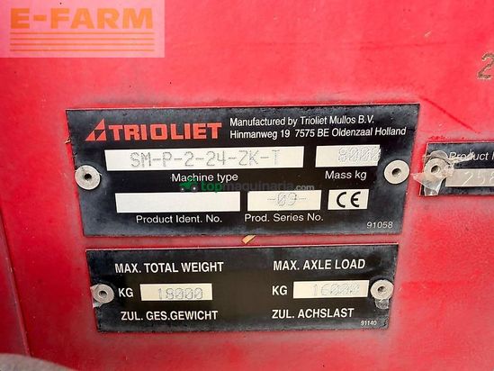 Remolqu esparcidor -  - trioliet solomix ps 2400 zk-t