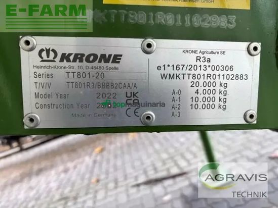 Remolqu agrícola - Krone - gx 440