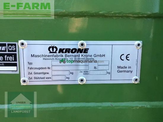 Remolqu agrícola - Krone - zx 450 gd