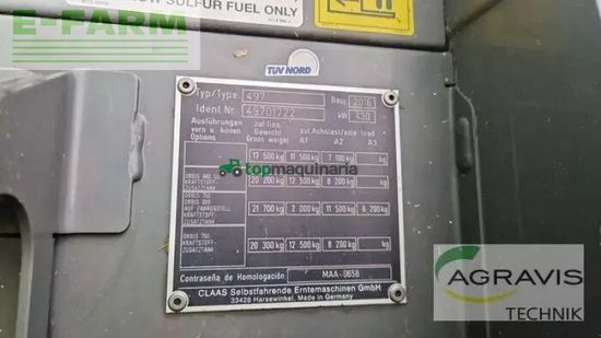 Cosechadora de Cereal - Claas - jaguar 950