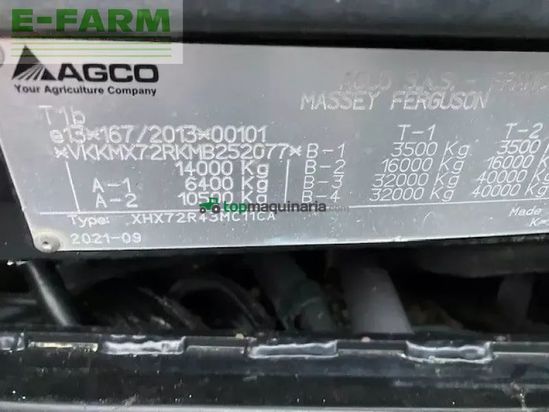 Tractor agrícola - Massey Ferguson - 7718 s dvt exclusive Exclusive