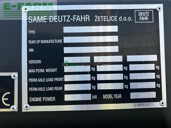 Cosechadora de Cereal - Deutz-Fahr - c9306 ts stage 5