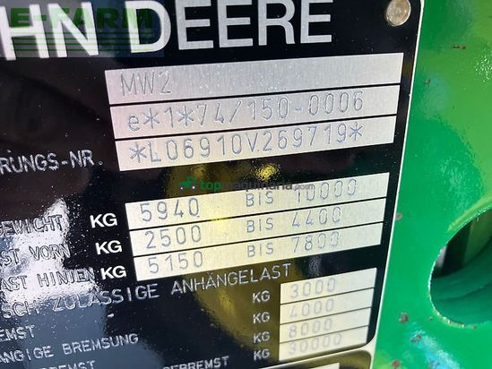 Tractor agrícola - John Deere - 6910 tls, powr quad