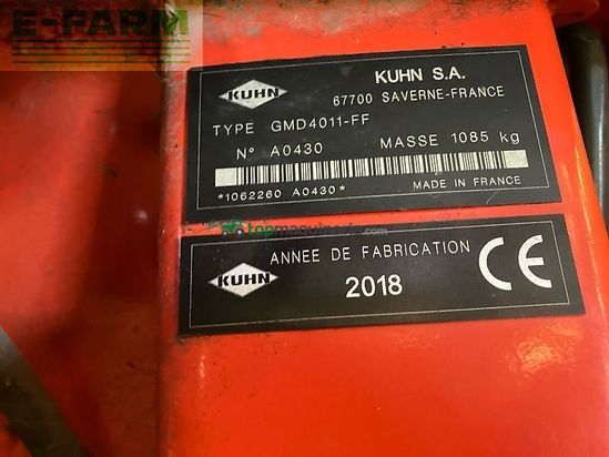 Cortacésped manual - Kuhn - gmd 4011-ff