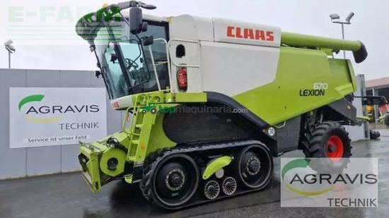 Cosechadora de Cereal - Claas - lexion 670 terra trac