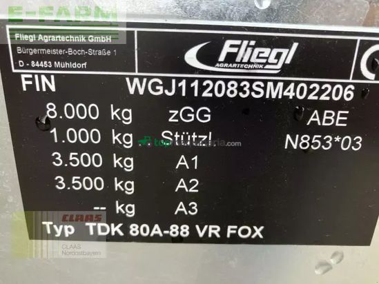 Volquet - Fliegl - tdk 80 vr fox *15 jahre cnob*