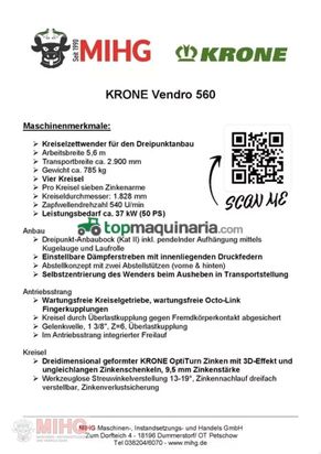 Henificador - Krone - vendro 560