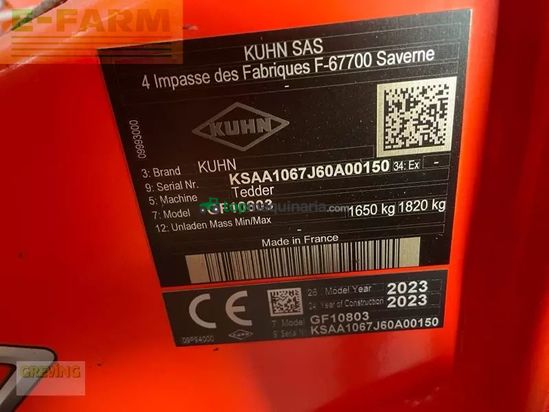 Henificador - Kuhn - gf10803 *kundenauftrag*