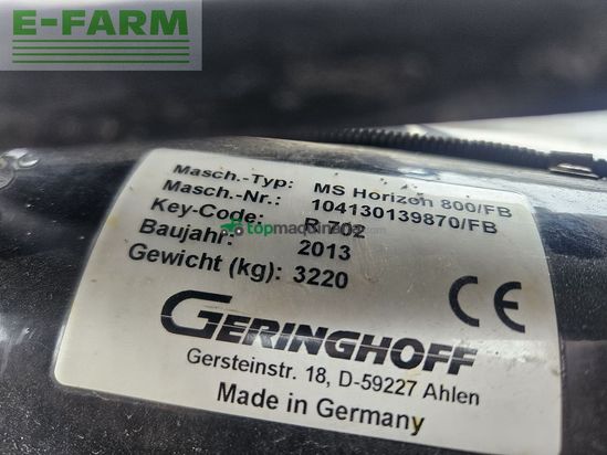 Cabezal - Geringhoff - mais star horizon msh 870fb