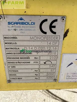 Remolqu esparcidor - Sgariboldi - df 14 fräsmischwagen