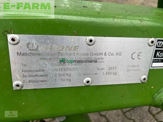 Rastrillo - Krone - swadro ts 680