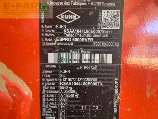Sembradora - Kuhn - espro 6000 r