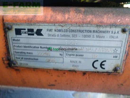 Excavadora - Fiat-Kobelco - e215 evolution