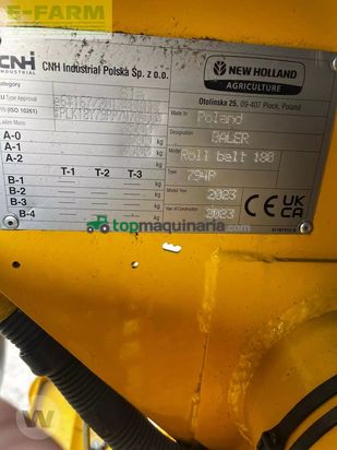 Empacadora gigant - New Holland - roll-belt 180