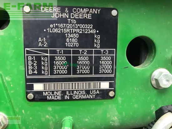 Tractor agrícola - John Deere - 6r215