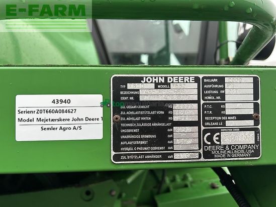 Cosechadora de Cereal - John Deere - t660