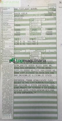 Remolqu agrícola -  - bauer atu3-30s