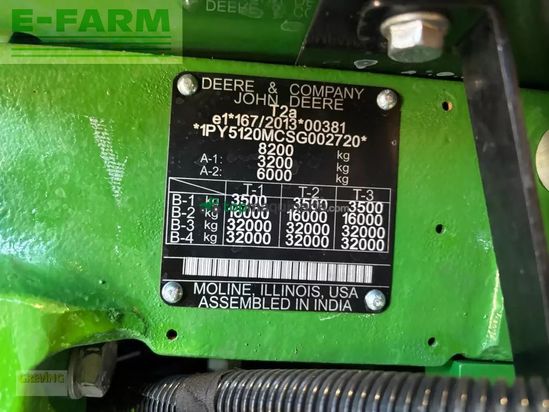 Tractor agrícola - John Deere - 5120m