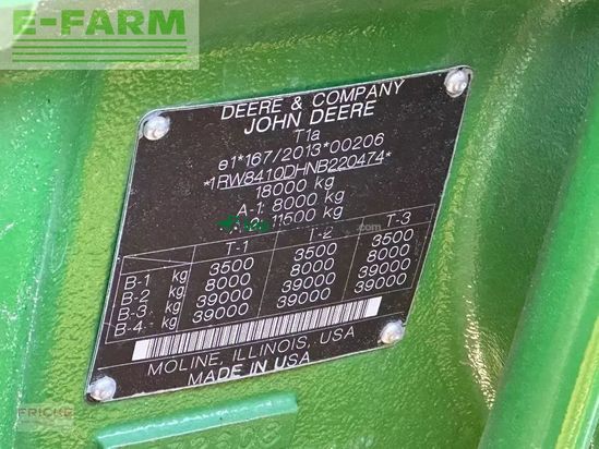 Tractor agrícola - John Deere - 8r410 e 23